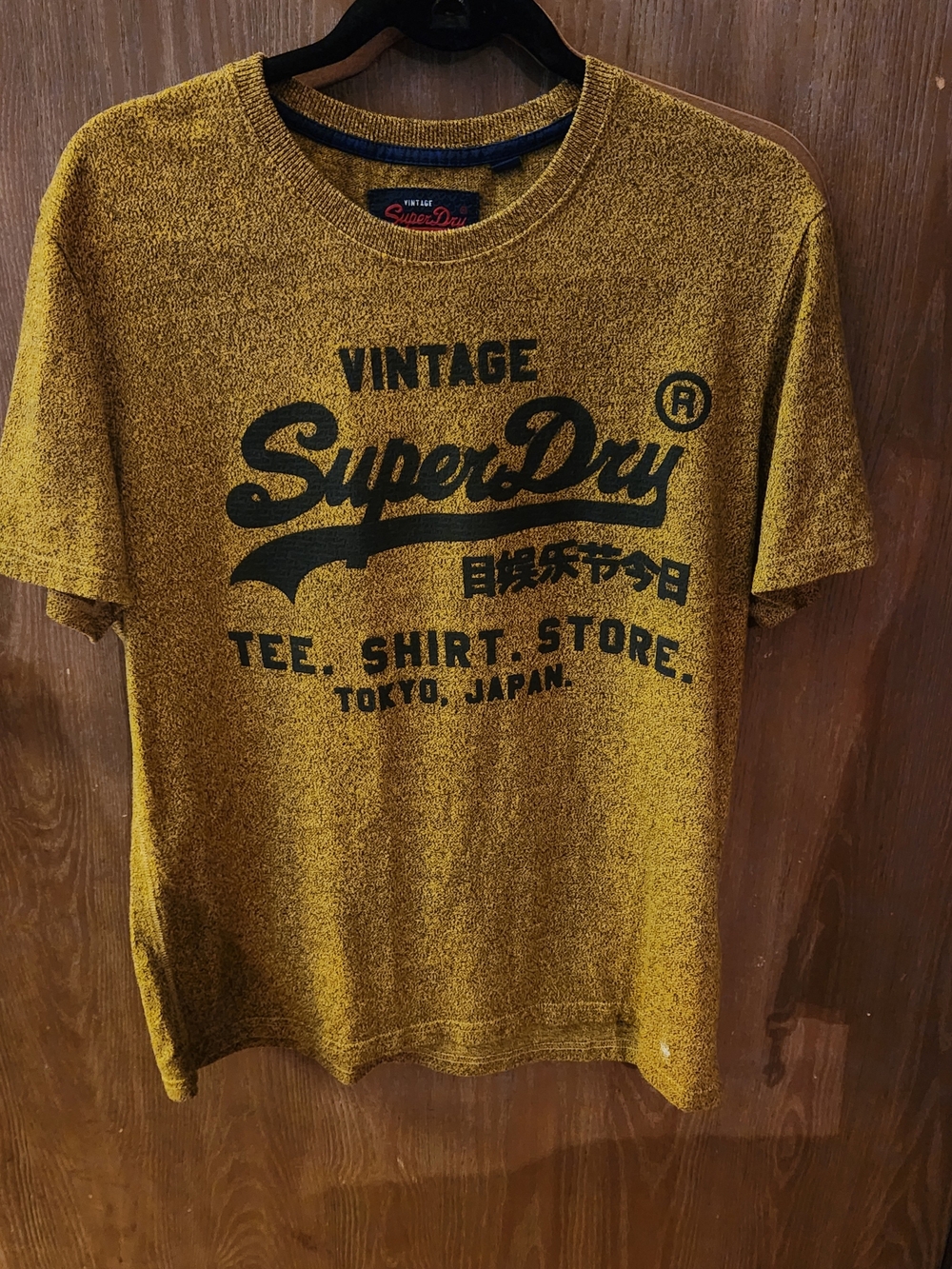 Superdry Men's Vintage Logo Tee in Mustard